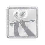 Load image into Gallery viewer, 999 Purity 10 grams Radha Krishna Square Silver Coin With BIS Hallmarked
