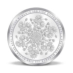 Load image into Gallery viewer, 999 Purity 20 grams Lotus Silver Coin Akshay Tritiya With BIS Hallmarked
