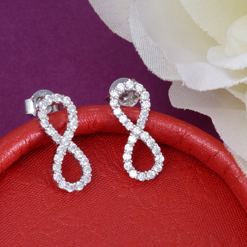 Infinity 925 Silver Earrings