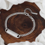 Load image into Gallery viewer, Pasha Dome 925 Sterling Silver Bracelet with Adjustable Length
