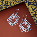 Load image into Gallery viewer, Geometric 925 Sterling Silver Dangling Hook Earrings for Women
