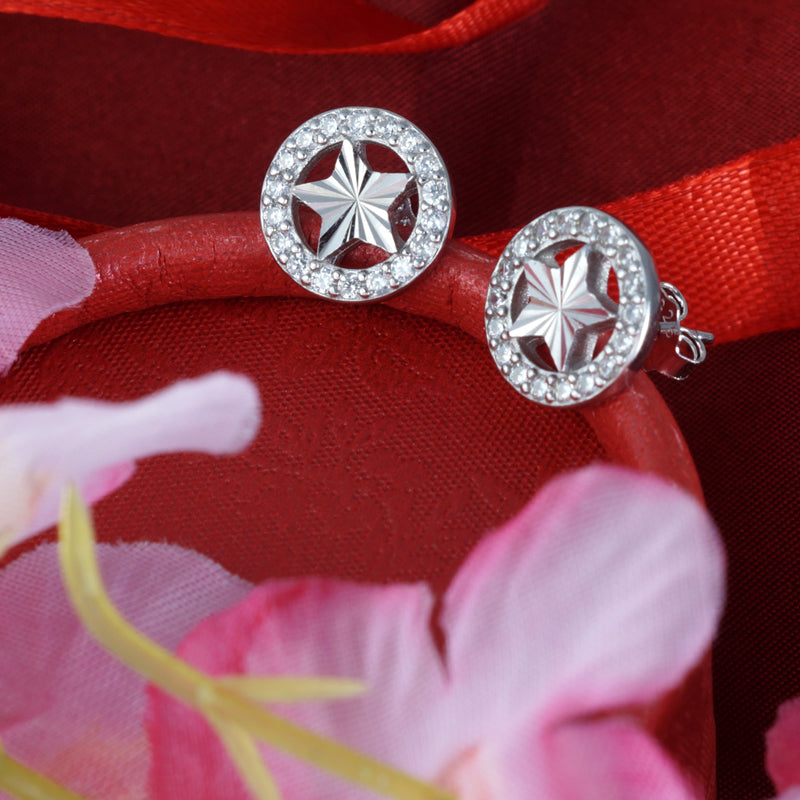 Twinkle Star 925 Silver Earrings