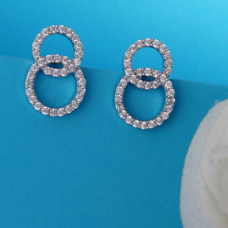 Dual Circle of Life Pro 925 Silver Earrings