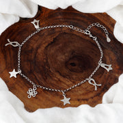 Madhuban Temptation 925 Sterling Silver Anklets with Adjustable Length