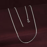 Load image into Gallery viewer, Silver Twist 925 Sterling Silver Chain With Adjustable Links 45cm +5 cm
