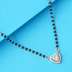 Load image into Gallery viewer, Raga Heart Shape Mangalsutra in 925 Sterling Silver 17 inches
