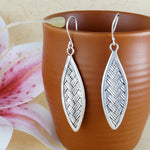 Load image into Gallery viewer, Handmade Woven 925 Sterling Silver Hook Earrings for Women&#39;s
