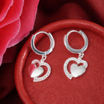 Load image into Gallery viewer, Heart Bali 925 Silver Earrings
