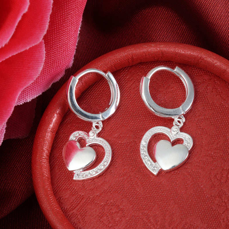 Heart Bali 925 Silver Earrings
