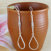 Handmade Ruben 925 Sterling Silver Hook Earrings for Women's