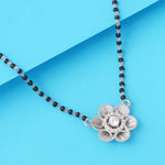 Load image into Gallery viewer, Mangalam Handmade Mangalsutra in 925 Sterling Silver Rhodium Plated 17 inches
