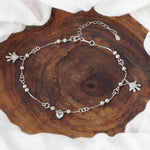 Load image into Gallery viewer, Madhuban Palm 925 Sterling Silver Anklets with Adjustable Length
