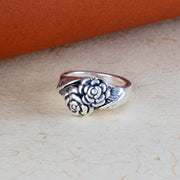 Rose 925 Sterling Silver Ring (Available in various sizes)