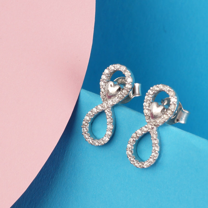 Infinite Love 925 Silver Earrings