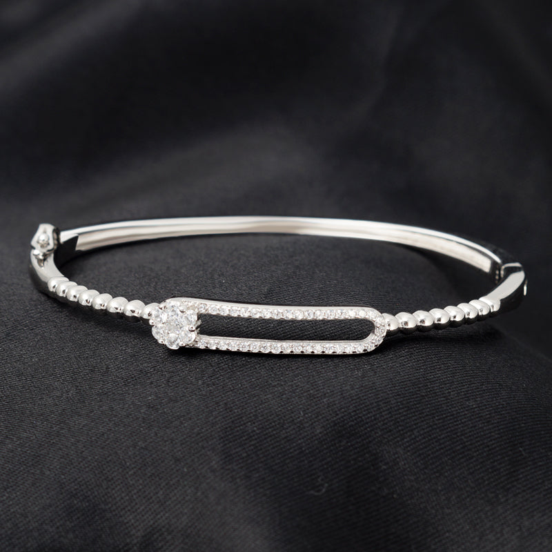Ornate 925 Silver Bangle