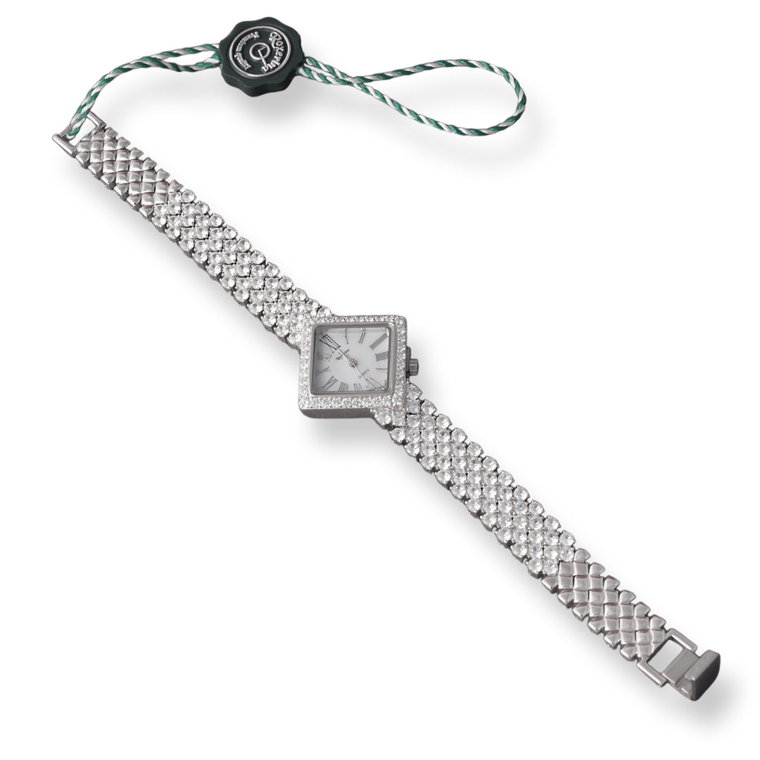 Women's 925 Sterling Silver Watch with Bracelet Belt