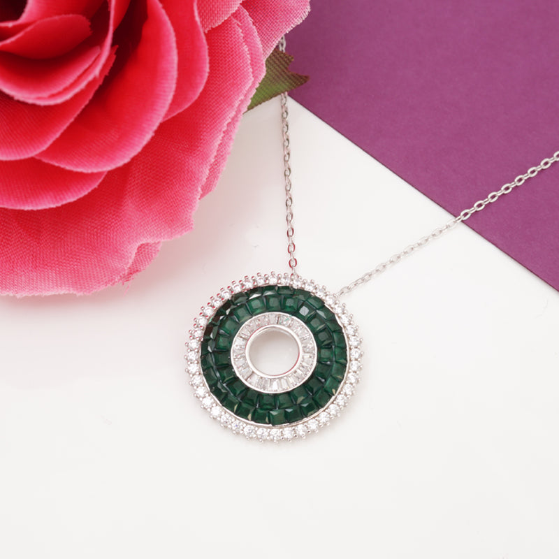 Supreme Circle 925 Silver Pendant Chain