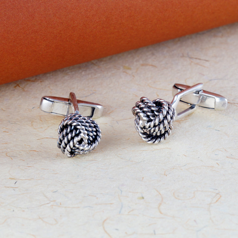 Knots 925 Sterling Silver Cufflink