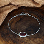 Load image into Gallery viewer, Red Glory 925 Sterling Silver Bracelet (Length 17 cm)
