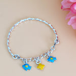 Load image into Gallery viewer, One Pair Bloom Kids 925 Silver Bracelet (For Newborns to 3 years)

