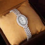 Load image into Gallery viewer, Women&#39;s 925 Sterling Silver Watch with Bracelet Belt - Oval Dial
