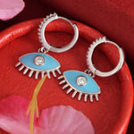 Load image into Gallery viewer, Evil Eye 925 Silver Earrings
