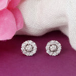 Load image into Gallery viewer, Asha Halo Studs 925 Silver Earrings
