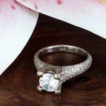 Load image into Gallery viewer, Jagruti 925 Sterling Silver Solitaire Ring
