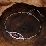 Load image into Gallery viewer, Ivy Red 925 Sterling Silver Bracelet (Length 18 cm Adjustable)

