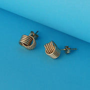 Swirl Knot 925 Sterling Silver Stud Earrings