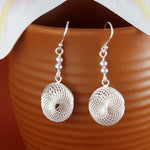 Load image into Gallery viewer, Geometric Waves 925 Sterling Silver Dangling Hook Earrings for Women
