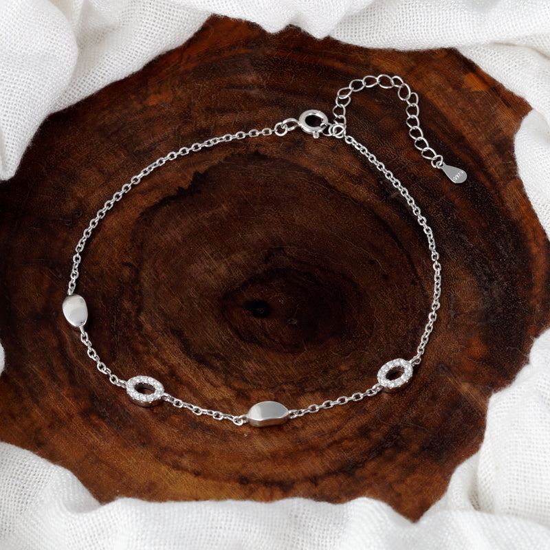 Odyssey 925 Sterling Silver Bracelet with Adjustable Length