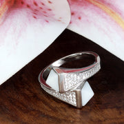 Edifice White 925 Sterling Silver Rings