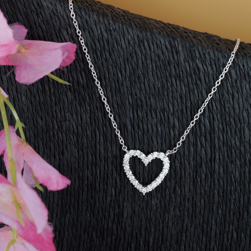 Big Heart 925 Silver Necklace