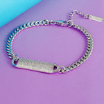 Load image into Gallery viewer, Pasha Dome 925 Sterling Silver Bracelet with Adjustable Length
