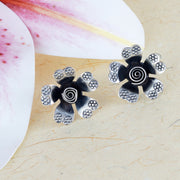 Eden 925 Sterling Silver Oxidized Earrings for Women's