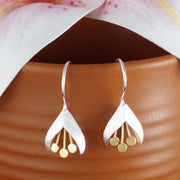 Blossom 925 Sterling Silver Hook Earrings for Women