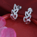 Load image into Gallery viewer, Leafy Stud 925 Silver Earrings

