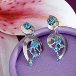 Load image into Gallery viewer, Mogra Firoza 925 Sterling Silver Earings
