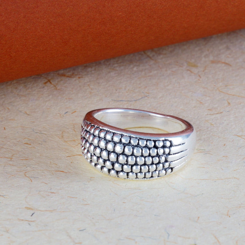 Buddha Groove 925 Sterling Silver Ring (Available in various sizes)