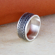 Men's Oxidized 925 Sterling Silver Ring (Available in various sizes)