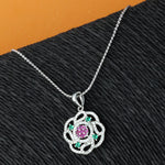 Load image into Gallery viewer, Yuva Multi Color 925 Silver Pendant with Chain
