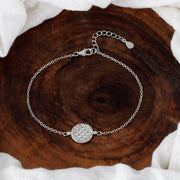 Desire Circle 925 Sterling Silver Bracelet with Adjustable length