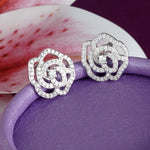 Load image into Gallery viewer, Aspen Flower 925 Sterling Silver Stud Earrings
