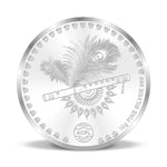 Load image into Gallery viewer, TUANZ 999 Purity 10 grams Radha Krishna Square Silver Coin With BIS Hallmarked

