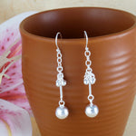 Load image into Gallery viewer, Metal ball 925 Sterling Silver Dangling Hook Earrings for Women
