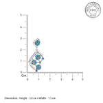 Load image into Gallery viewer, Mogra Firoza Diva 925 Sterling Silver Earrings
