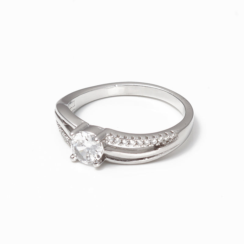 Solitaire Collection 925 Silver Ring
