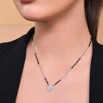 Load image into Gallery viewer, Heart Shape Mangalsutra in 925 Sterling Silver 17 inches +1 inch adjustable
