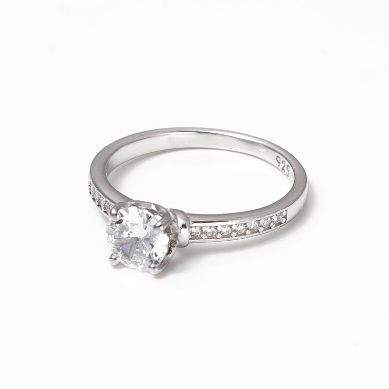 Diva Solitaire Collection 925 Silver Ring